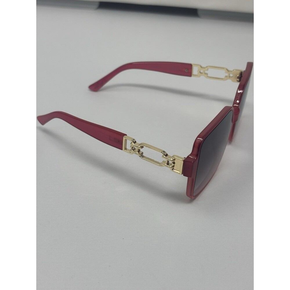 Sean John SJS2028CE Women's Oversized Square Sunglasses – Burgundy Red